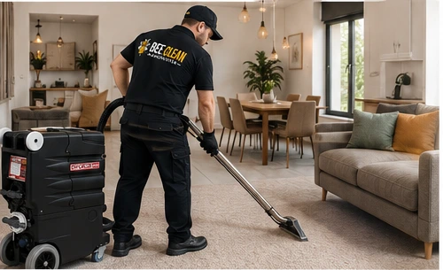 Bee Clean Manchester professional cleaner at work